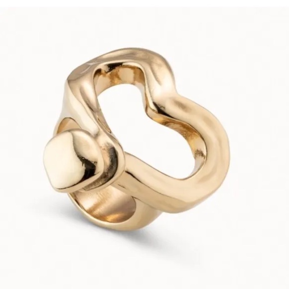Uno De 50 Ring - NAILED HEART -  Gold  - Various Sizes - Picture 2 of 14